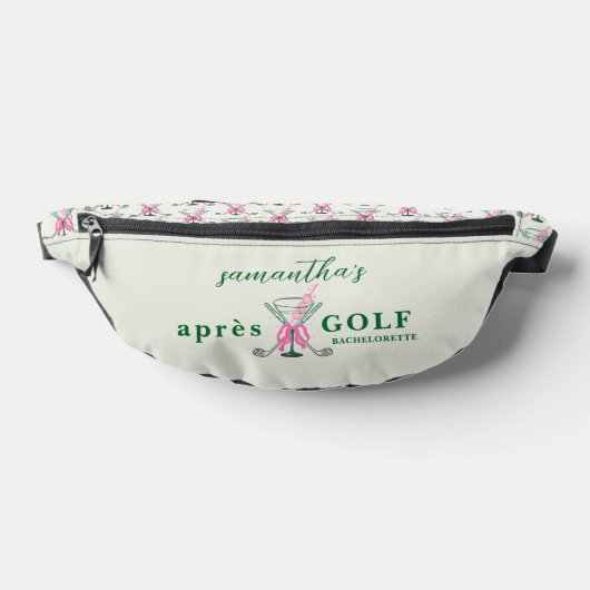 Aprés Golf Martini Coquette Bow Bachelorette Party Bauchtasche (Ablage )