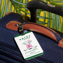 Aprés Golf Martini Coquette Schleifchen Junggesell