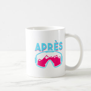 Après, Retro-Skibrille Vintage 80er 90er Skifahren Kaffeetasse