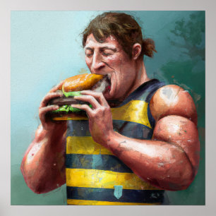 Après Rugby - Rugby Painting Print Poster