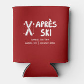 Apres Ski Annual Family Friend Ski Trip Name Dosenkühler (Vorderseite)