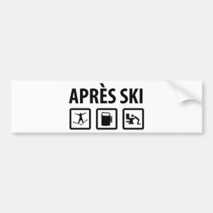 apres Ski Autoaufkleber