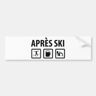 apres Ski Autoaufkleber