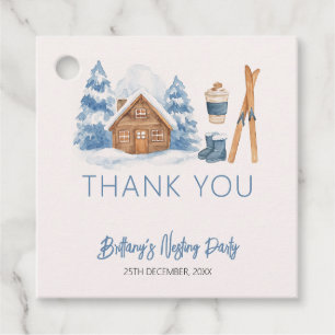 Apres Ski Baby Dusche Winter Nesting Party Geschenkanhänger