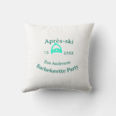 Après-ski bachelorette party turquoise hat name da kissen (Rückseite)