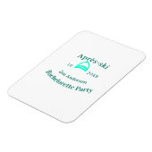 Après-ski bachelorette party turquoise hat name da magnet (Linke Seite)