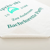 Après-ski bachelorette party turquoise hat name da sherpadecke (3/4)