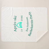 Après-ski bachelorette party turquoise hat name da sherpadecke (Vorderseite (Horizontal))