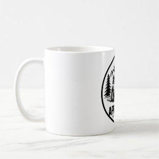 Après-Ski-Bier-&-Skifahrer-Winter-Berg-Aufkleber Kaffeetasse