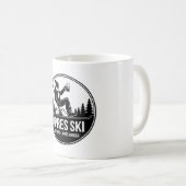 Après Ski Bierkrug Winter Berg Aufkleber Kaffeetasse (VorderseiteRechts)