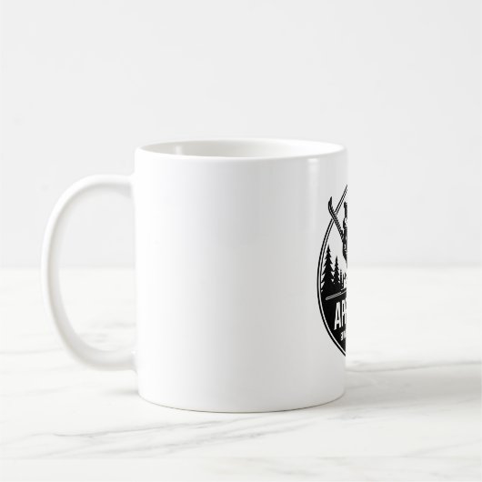 Après Ski Bierkrug Winter Berg Aufkleber Kaffeetasse (Links)