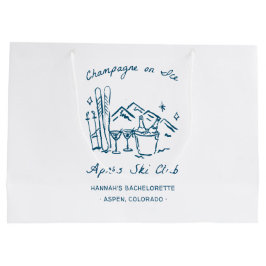 Après Ski Champagne on Ice Winter Bach Party Große Geschenktüte