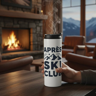 Apres Ski Club Berglogo - Maßgeschneiderter Herren Thermosbecher