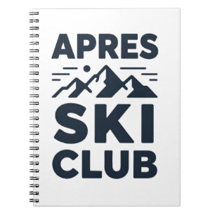 Apres Ski Club Mountain Logo - Benutzerdefinierte  Notizblock