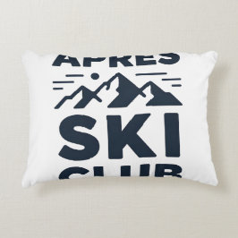 Apres Ski Club Mountain Logo - Custom Mens Winter  Dekokissen