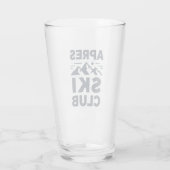 Apres Ski Club Mountain Logo - Custom Mens Winter Glas (Rückseite)