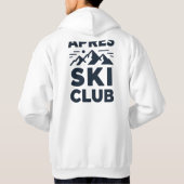 Apres Ski Club Mountain Logo - Custom Mens Winter  Hoodie (Rückseite)