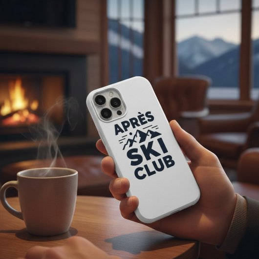 Apres Ski Club Mountain Logo - Custom Mens Winter  iPhone Hülle