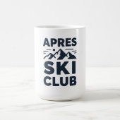 Apres Ski Club Mountain Logo - Custom Mens Winter  Kaffeetasse (Mittel)
