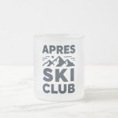 Apres Ski Club Mountain Logo - Custom Mens Winter  Mattglastasse (Mittel)