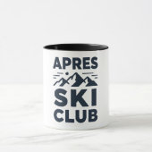 Apres Ski Club Mountain Logo - Custom Mens Winter Tasse (Zentrum)