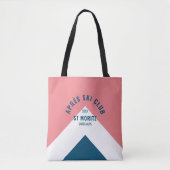 Après Ski Club Rosa Navy Retro Style Winter Tasche (Vorderseite)