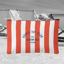 Apres Ski Club Roter Streifen Custom Lage Skipass Zubehörtasche