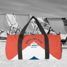 Après Ski Club Vintag Red Navy Monogram