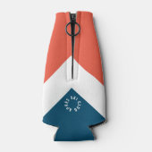 Après Ski Club Vintag Red Navy Winter Flaschenkühler (Rückseite)