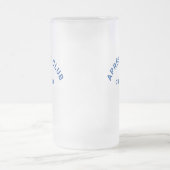 Après Ski Club Winter Blue Ski Resort Wappen Mattglas Bierglas (Mittel)