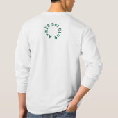Après Ski Club Winter Green Ski Resort Wappen Mens T-Shirt (Rückseite)
