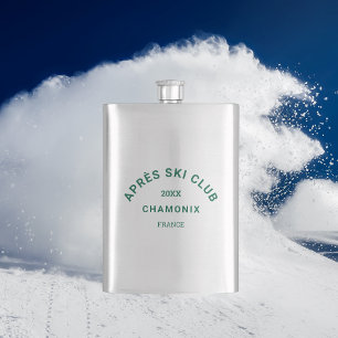 Après-Ski-Club Winter Green Skigebiet Crest Flachmann