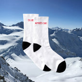 Après Ski Club Winter Rot Minimal Unisex Socken