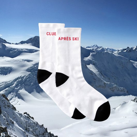 Après Ski Club Winter Rot Minimal Unisex Socken