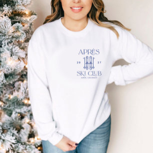 Apres Ski Club Winter Schnee Ski Junggesellinnenab Sweatshirt