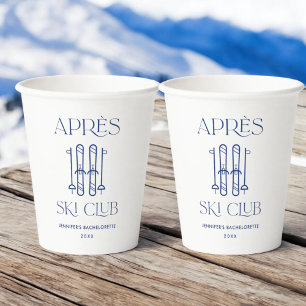 Apres Ski Club Winter Ski Junggesellinnenabschied Pappbecher