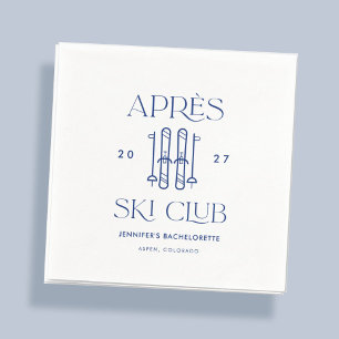 Apres Ski Club Winter Ski Junggesellinnenabschied  Serviette