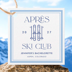 Apres Ski Club Winter Skifahren Junggesellinnenabs Geschenkanhänger