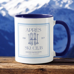 Apres Ski Club Winter Skifahren Junggesellinnenabs Tasse