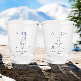 Apres Ski Club Winterski Junggeselinnen-Abschied Schnapsglas
