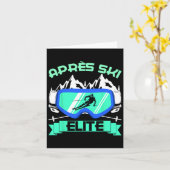 Apres Ski Elite Skifahren Snowboarden Ski Bunny Sk Karte (Gelbe Blume)