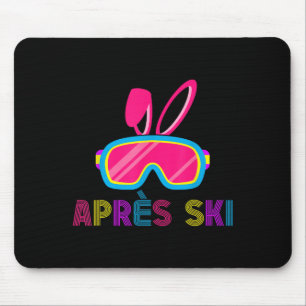 Apres Ski Friends Party Drinks Matching Bunny East Mousepad