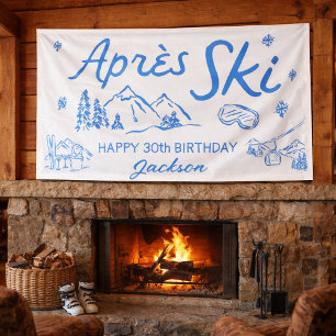 Après-Ski-Geburtstags-Ski-Party-Vinylbanner Banner