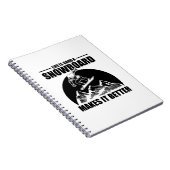 Apres-ski-Geschenk | Snowboard Snowboarder Winter  Notizblock (Rechte Seite)