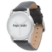 APRES SKI Hashtag Armbanduhr (Schrägansicht)