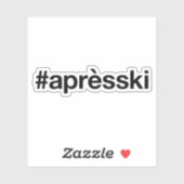 APRES SKI Hashtag Aufkleber (Blatt)