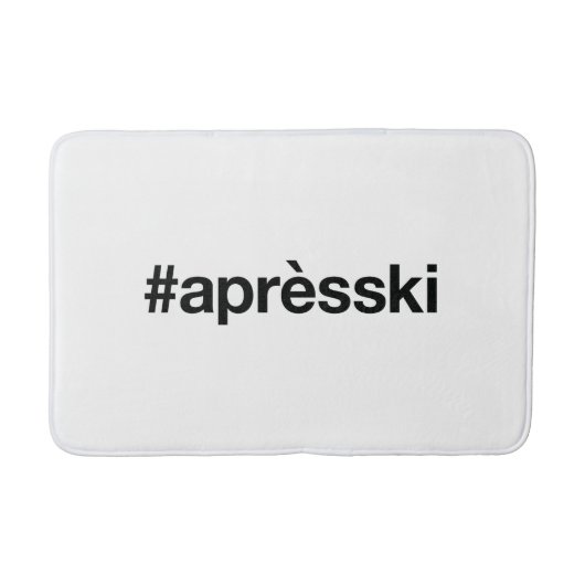 APRES SKI Hashtag Badematte (Vorderseite)
