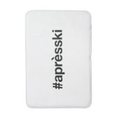 APRES SKI Hashtag Badematte (Vorderseite Vertikal)