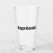 APRES SKI Hashtag Glas (Vorderseite)