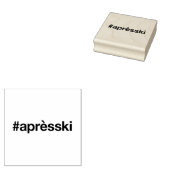 APRES SKI Hashtag Gummistempel (Stempel)